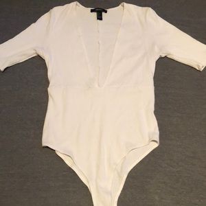 Forever 21 Deep V Cut body suit